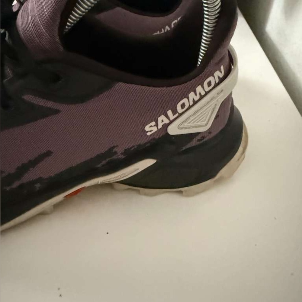 Salomon Purple and Black Athletic Shoes - Picture 6 of 8